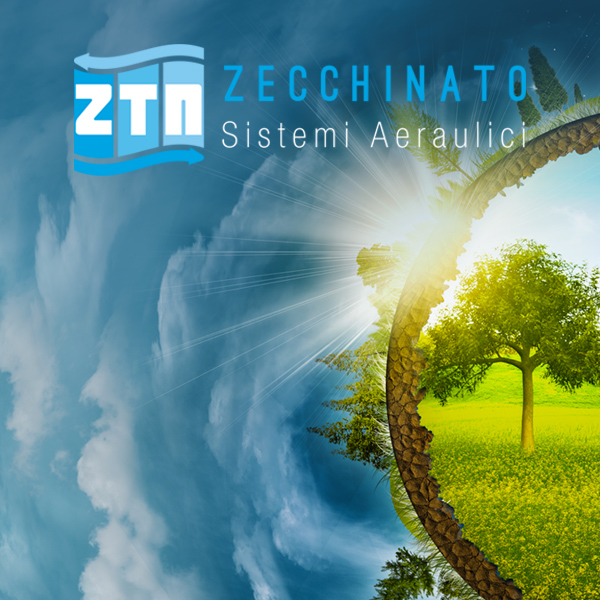 Logo Design Immagine coordinata ZTN Zecchinato Sistemi Aeraulici