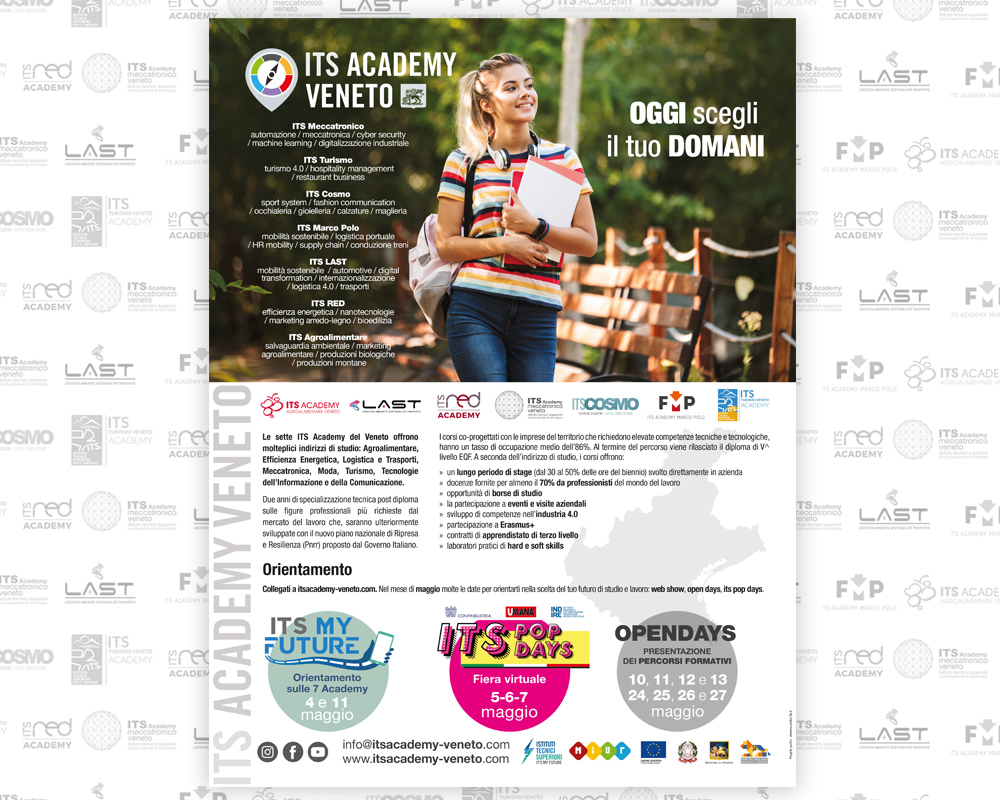 Advertising - Pagina pubblicitaria ITS Academy Veneto