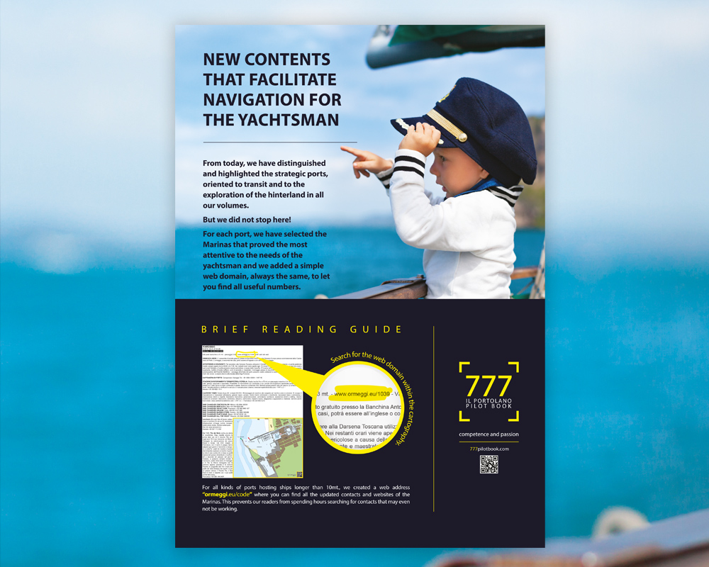 Advertising - Pagina pubblicitaria 777 il portolano pilot book