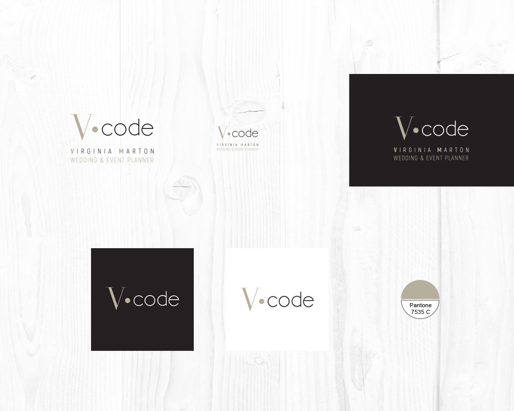 Logo e immagine coordinata per V-Code Wedding Planner