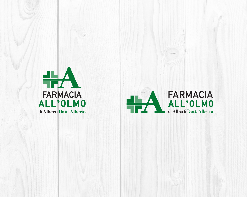 Logo e immagine coordinata per Farmacia All'Olmo
