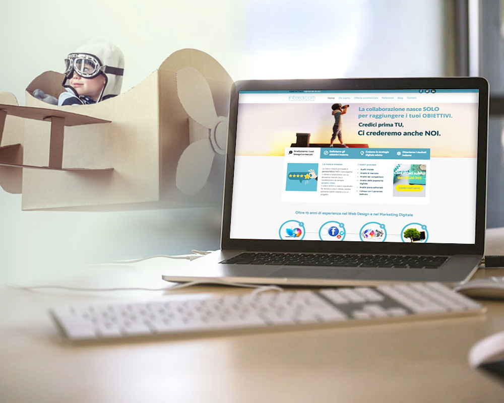 UI design e sviluppo sito web Inter@com intermediazione e comunicazione